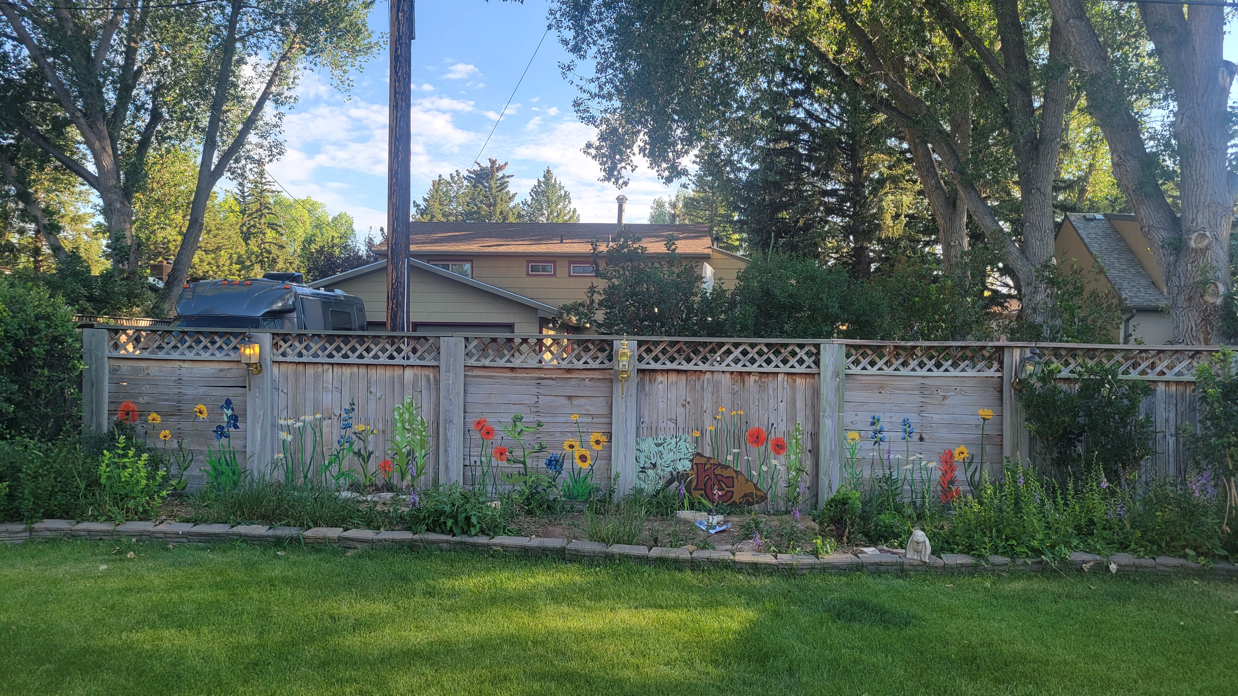 Garden Fence Mural